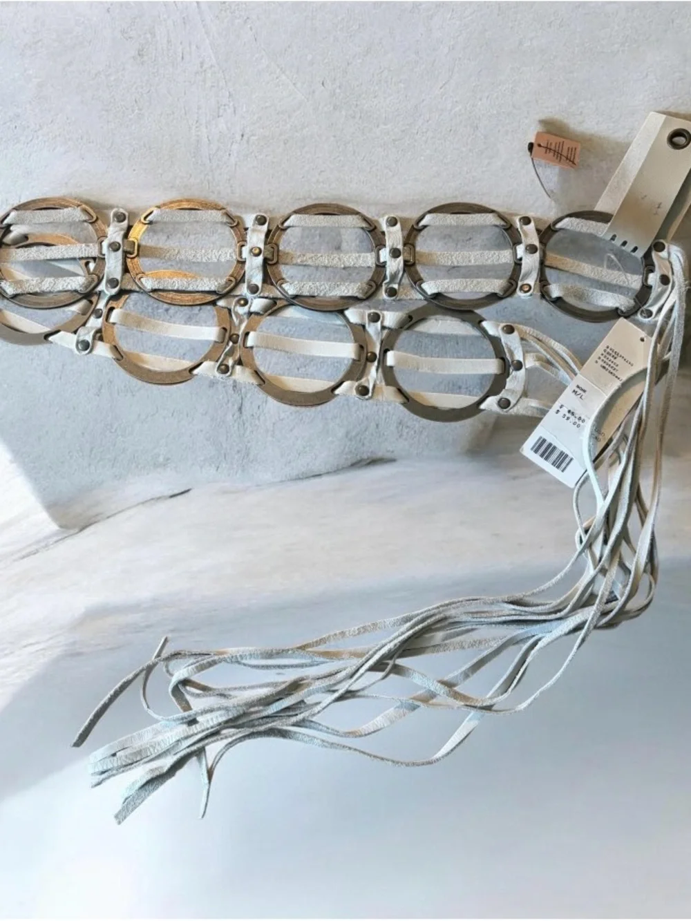 Urban Outfitters Leather Circle Ring Belt NWT